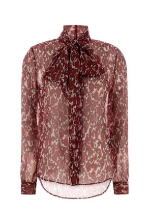 Saint Laurent Printed Silk Shirt