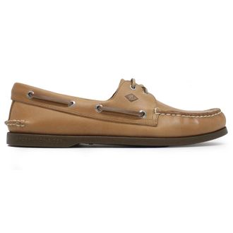 Sperry Top-Sider Authentic Original 2-Eye Full Grain Leather Mens Boat Shoes - Royal Brown Marron Royal - Size:UK 10.5