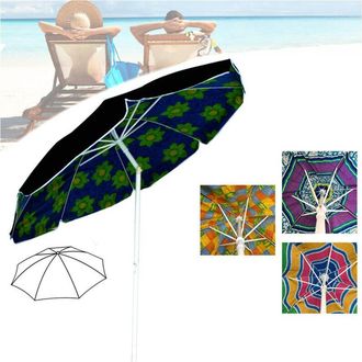 Trade Shop Trade Shop - Ombrellone Da Spiaggia Diametro 200 Cm Antivento Con Snodo + Sacca Con Tracolla