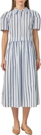 English Factory Stripe A-Line Dress in Blue Stripe at Nordstrom, Size Medium