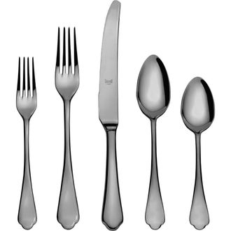 Mepra Dolce Vita Flatware Set - 20 Pieces in Black Gold at Nordstrom