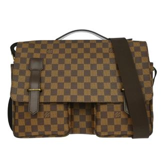 Louis Vuitton Broadway Damier Ebene Brown Canvas Handbag (Pre-Owned)