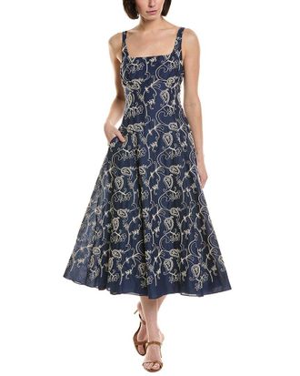 Julia Jordan Embroidered Midi Dress
