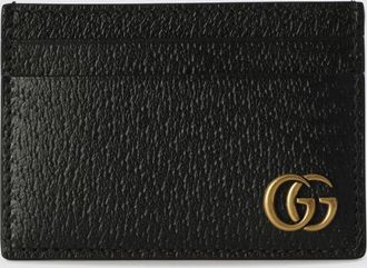 Gucci Portacarte di credito GG Marmont Gucci in pelle goffrata