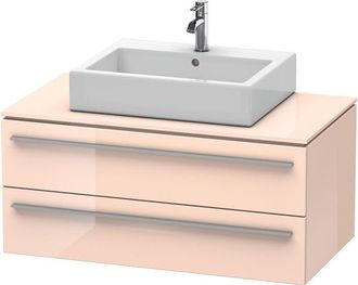 Duravit Duravit X-large Mueble De Pared Para Consola 6716, 2 Cajones, 1000mm, Color (frente/cuerpo): Perla De Albaricoque Laca De Alto Brillo - Xl671601010