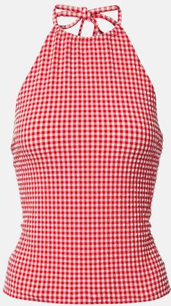 Hunza G Top in seersucker a quadretti