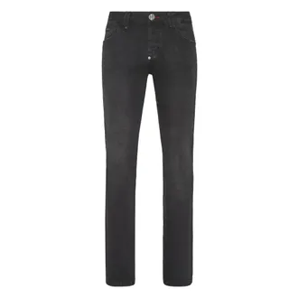 Philipp Plein Heren, Jeans, Zwart, Maat: W30 Denim