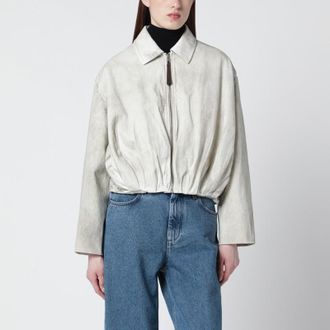 Loewe Light grey draped cotton jacket