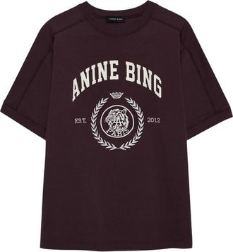 Anine Bing Jaylin Logo-print Crew-neck T-shirt
