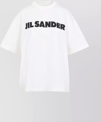 Jil Sander logo print oversized cotton t-shirt