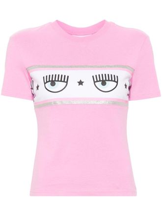 Chiara Ferragni Maxi Logomania-print T-shirt - women - Cotton - S - Pink