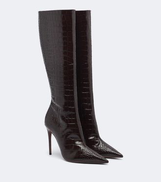 PARIS TEXAS Botas altas Vera de piel grabada