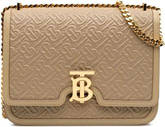 Burberry Pre-owned Cross Body Bags, female, Brown, Size: ONE SIZE Pre-owned Quilted Chain Shoulder Bag