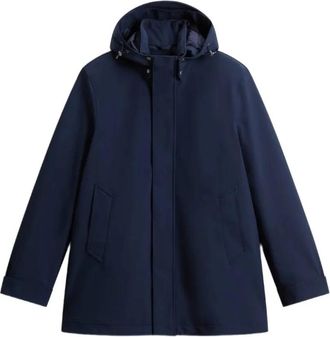 Woolrich Barrow Mac Soft Shell Jas - Heren - Zomerjassen - Blauw - M - Jassen