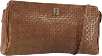 Fendi Pre-owned Cross Body Bags, female, Brown, Size: ONE SIZE Pre-owned Vintage Shoulder Bag