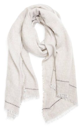 Johnstons of Elgin Womens Usan Scarf In Natural