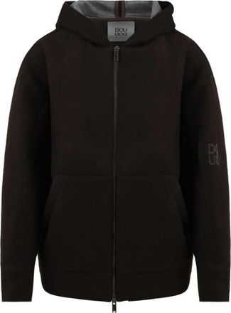 Douuod Bruine Citroenjas voor Vrouwen - Dames - Vesten met rits - Bruin - XS - Hoodies & sweatvesten