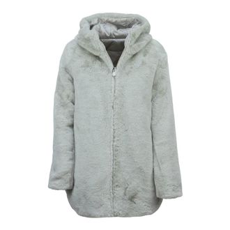 Save The Duck Jassen, Dames, Beige, L, Giacca reversibile fur