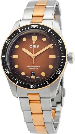 Oris Divers Automatic Brown Dial Mens Watch 01 733 7707 4356-07 8 20 17