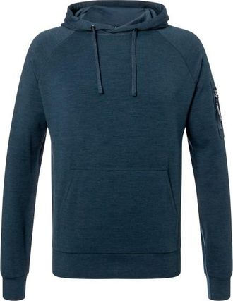 super.natural Favourite Pocket Hoodie Merinohoodie für Herren | blau