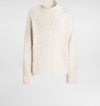 Dolce & Gabbana Cotton-blend Pullover - Man Sweaters And Cardigans White Xs