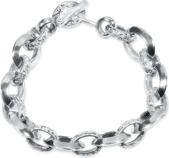 Pompeii3 Mens Designed Link 14k Gold (64gram) or Platinum (103gram) 13.5mm Bracelet 8.5