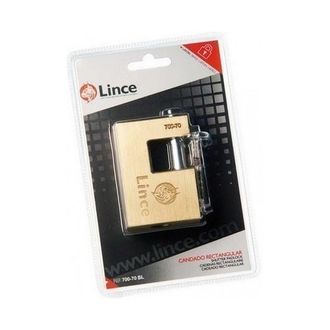 Lince Candado Seguridad 70mm Arco Rectangular Laton Lince