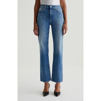 AG - Adriano Goldschmied Brinley Mid Rise Classic Straight Leg Jeans in Grand Central at Nordstrom Rack, Size 32