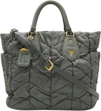 Prada Pre-owned Handbags, female, Green, Size: ONE SIZE Pre-owned Handbag