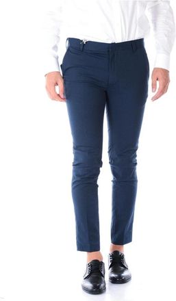 Daniele Alessandrini Jeans - Heren - Nette broeken - Blauw - S - Katoen - Broeken