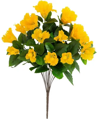 Nearly Natural 19In Uv-Resistant Artificial Hibiscus Bush (Indoor/Outdoor) - Set Of 3