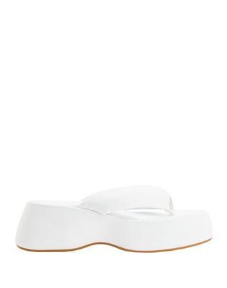 8 by YOOX LEATHER TOE POST SANDALS