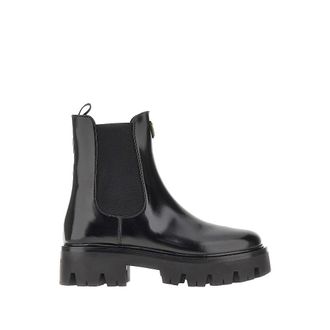 Prada Spazzolato leather Chelsea boots Woman 38