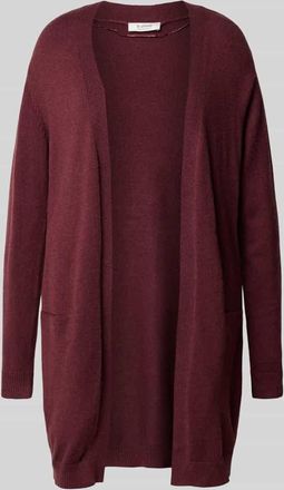 b.young B.Young Cardigan mit gerippten Abschlüssen Modell NONINA in Bordeaux, Größe XL