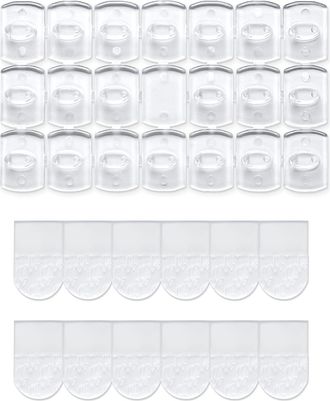OEM Mini Ganchos Transparentes Para Fijaci&oacute;n, 100 Mini Ganchos Y 120 Tiras Adhesivas Para Guirnaldas De Luces Y Decoraciones Navide&ntilde;as/festivas. Ganchos A