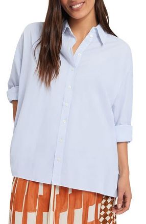 ottod'Ame Poplin Shirt in Blue at Nordstrom, Size 38 It