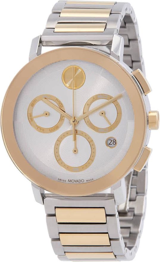 Movado Bold Evolution 2.0 Chronograph Quartz Silver Dial Mens Watch ...