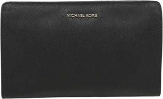 Michael Kors Pre-owned Wallets, female, Black, Size: ONE SIZE Pre-owned Jet Set Travel Crossbody