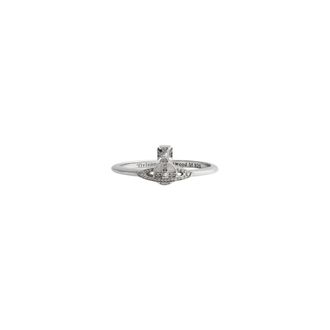 Vivienne Westwood Silver Oslo Ring Orb Bead Design - female - Vivienne Westwood - Rings - Gray - M - Accessories