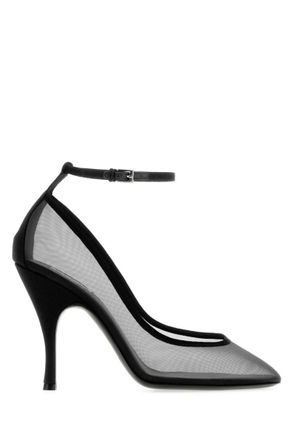 Alaia Black Mesh Pumps