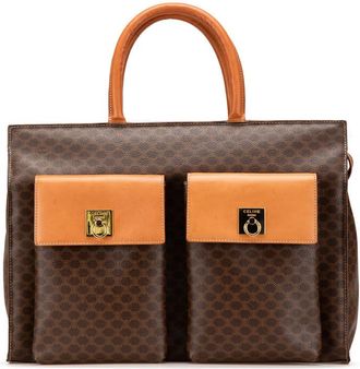 Celine Pre-owned Celine Macadam Coated Canvas Handbag Ladies OFT8WYG40AK7ETRO
