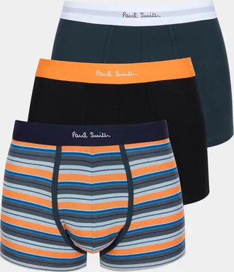 Paul Smith Men & apos;s Solid Stripe Mix 3-Pack Boxer Briefs