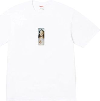 SUPREME FW26 Prayer Card Box Logo T-Shirt White SUP-FW26-001-WHT