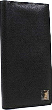 Dunhill Black Leather Long Bill Wallet (Bi-Fold) (Pre-Owned)