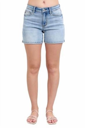 Judy Blue Mid-Rise Jean Short In Medium Denim