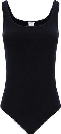 Wolford Katoenen Bodysuit met Klassieke Drukknoopsluiting - Dames - Bodies - Zwart - L - Katoen - Tops
