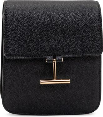 Tom Ford Tara Mini Bag on Strap - Dames - Clutches - Zwart - ONE Size - Leer - Tassen