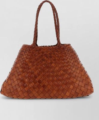 Dragon Diffusion santa croce large woven shoulder tote bag