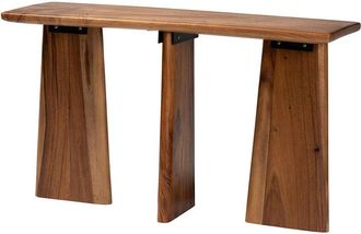 Baxton Studio Caruso Suar Wood Console Table