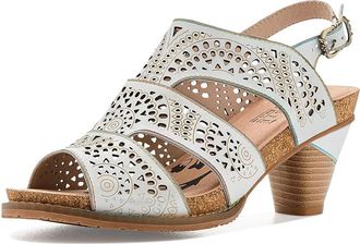 L'Artiste by Spring Step Perfdfection Womens Sandals Bone : EU 42 (US Womens 10.5-11) M, Leather